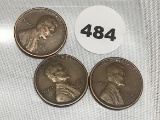 (3) 1919-S Lincoln Cents