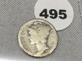 1921 Mercury Dime
