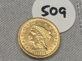 1878 $2 1/2 Liberty Gold