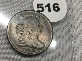 1804 Draped Bust Half Cent, Stemless