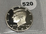 1991-S Proof Kennedy Half
