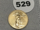 2015 (1/10th oz Gold) $5 Eagle