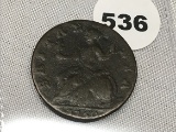1750 George II Half Penny