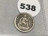 1857-O Seated Half Dime