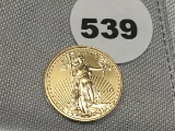 2015 (1/10th oz Gold) $5 Eagle