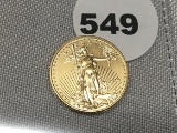 2015 (1/10th oz Gold) $5 Eagle