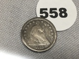 1858-O Seated Half Dime