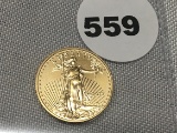 2015 (1/10th oz Gold) $5 Eagle