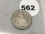 1891-O Seated Dime