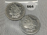 2X$ 1883-S Morgan Dollars