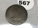 1809 Classic Head Half Cent