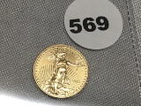 2015 (1/10th oz Gold) $5 Eagle