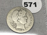 1913-S Barber Quarter