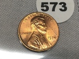 1974 Sm. Date UNC Lincoln Cent