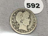 1914-S Barber Quarter
