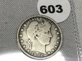 1892 Barber Quarter