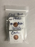 (20) Proof 1980's (Mix Date) Lincoln Cents