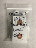 (20) Proof 1980's (Mix Date) Lincoln Cents