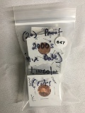 (20) Proof 2000's (Mix Date) Lincoln Cents