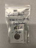 (10) Proof 1970-S-1979-S Jefferson Nickel Set