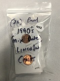 (20) Proof 1990's (Mix Date) Lincoln Cents