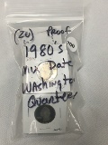 (20) Proof 1980's (Mix Date) Washington Quarters