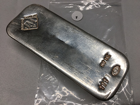 100 Oz .999 Silver Bar