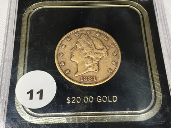 1884-CC $20 Gold