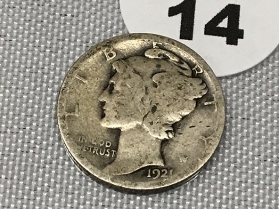 1921 Mercury Dime