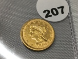1854 $2 1/2 Liberty Gold