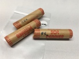 (2) 1984, 1983 UNC Rolls of Lincoln Cents