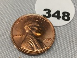 1970-S Small Date Lincoln  Cent, UNC