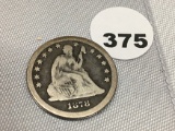 1878-CC Seated Quarter