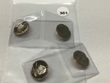 1990-S, 91-S, 92-S, 93-S Proof Washington Quarters