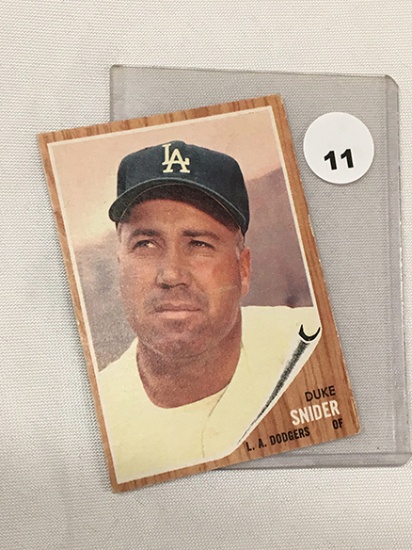 1962 Topps 500, Duke Snider