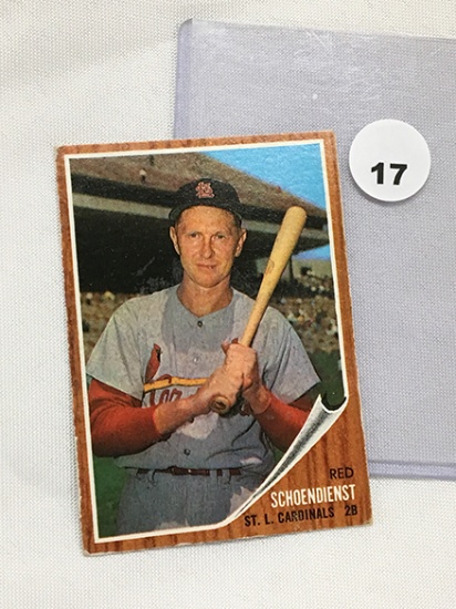 1962 Topps 575, Red Schoendienst
