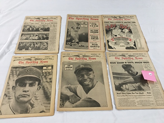 Lot of (6) 1965 "The Sporting News"