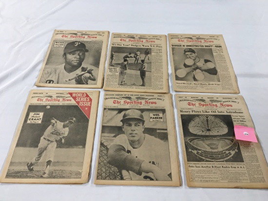Lot of (6) 1965 "The Sporting News"
