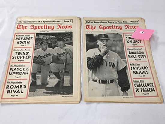 Lot of (2) 1967 "The Sporting News"