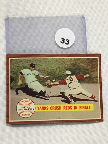 1962 Topps 236, World Series Game #5