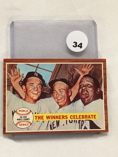 1962 Topps 237, World Series "The Winner's Celebrate"