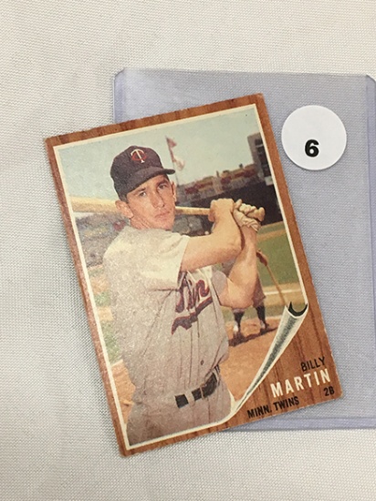 1962 Topps 208, Billy Martin