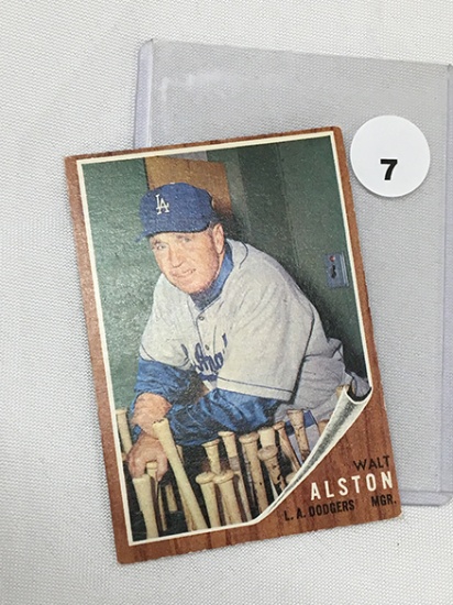 1962 Topps 217, Walt Alston
