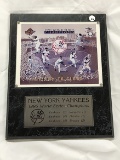 New York Yankees 1996 World Series Champions Plaque