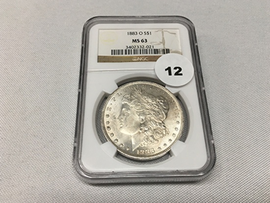 1883-O Morgan Dollar NGC MS63