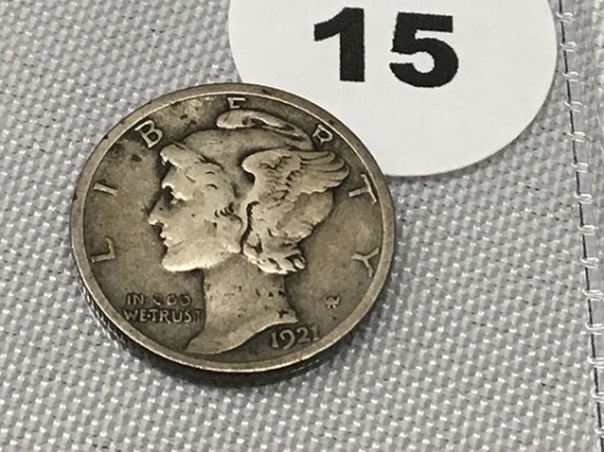 1921-D Mercury Dime