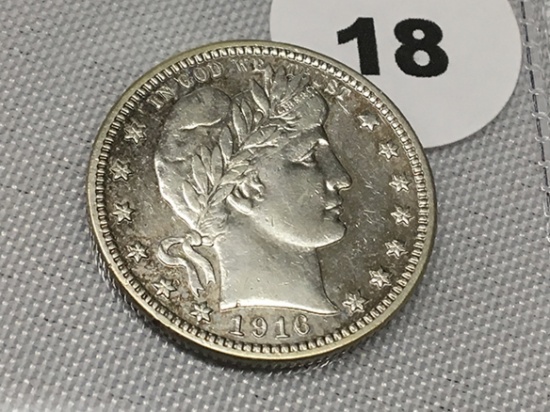 1916-D Barber Quarter