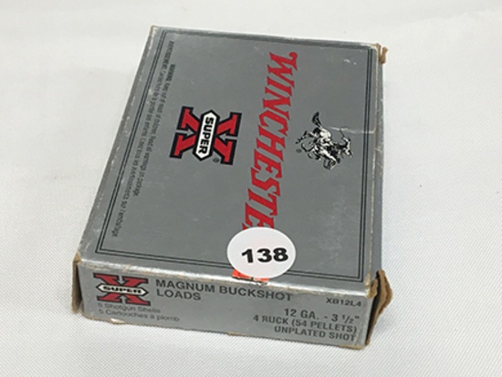 NO SHIPPING! 5 Rds 12 ga, 3 1/2" Mag Buckshot