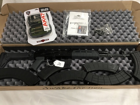NO SHIPPING! PSA AK-47, 7.62 X 39, cleaning kit, 6 clips, Ser#AKB040581