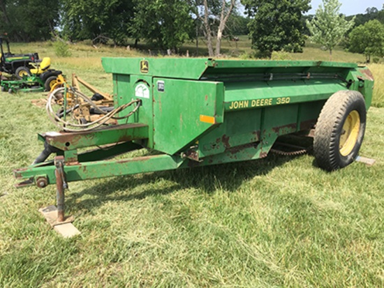 JD 350 PTO Driven Manure Spreader, Single Beater